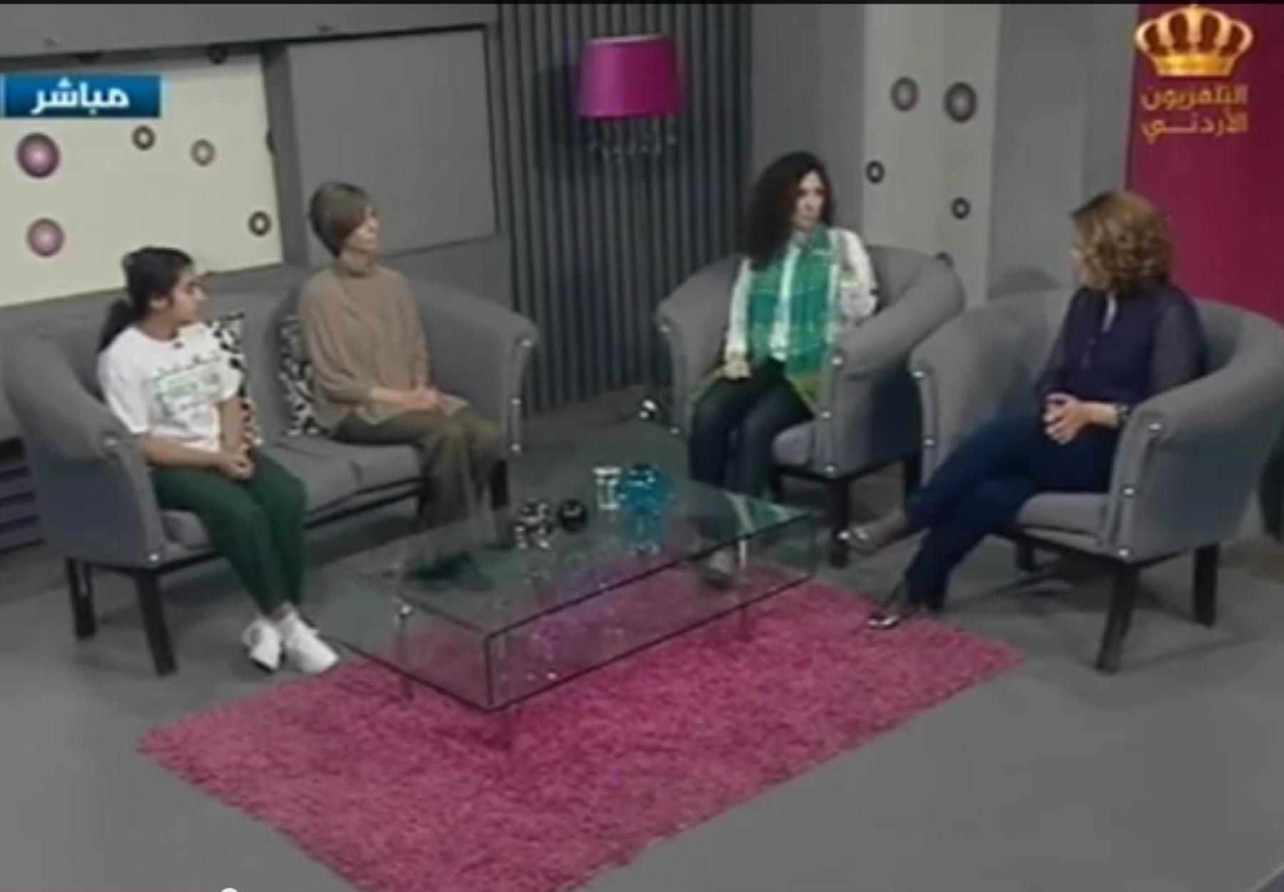 لقاء على التلفزيون الأردني للحديث عن حملة عيد الأم التي أطلقتها العربية