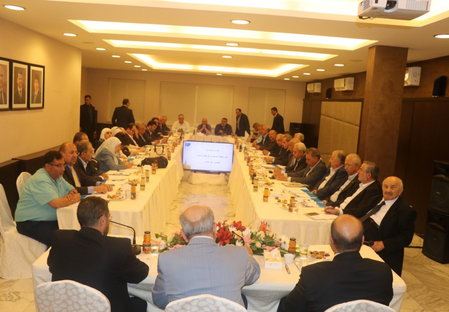 لقاء أعضاء مجلس أمناء الهيئة الدولية العربية لإعمار غزة