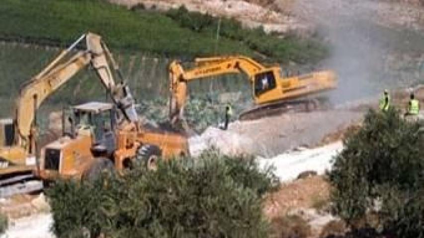 اجتماع مع مزراع فلسطيني من قرية الجبعة