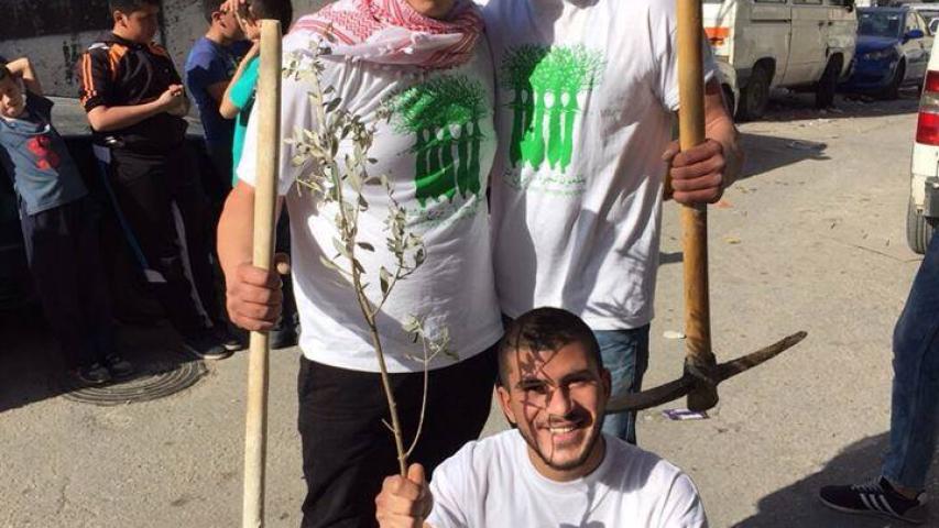 زراعة حي الصوانة على شرفات القدس الشريف