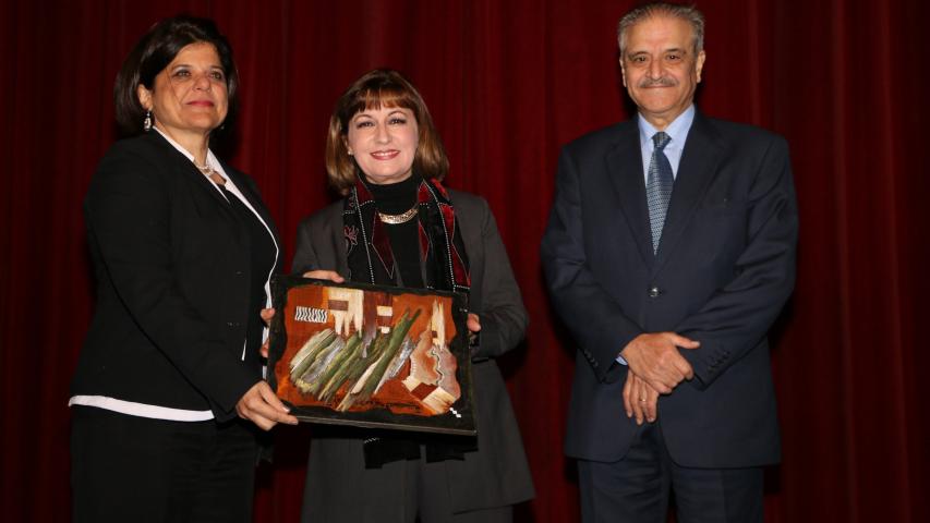 وزارة الثقافة تكرم رئيسة العربية م. رزان زعيتر